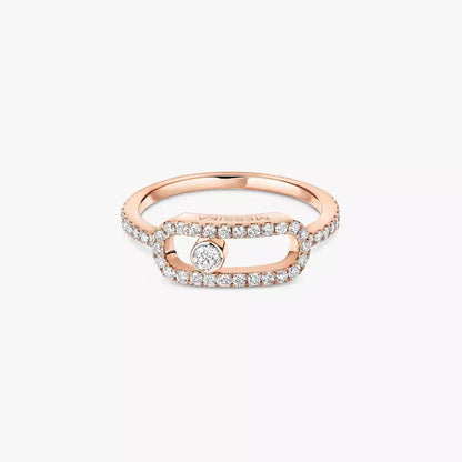 [Okajuri Jewelry]Move Uno Diamond Ring in Gold
