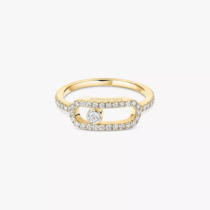 [Okajuri Jewelry]Move Uno Diamond Ring in Gold