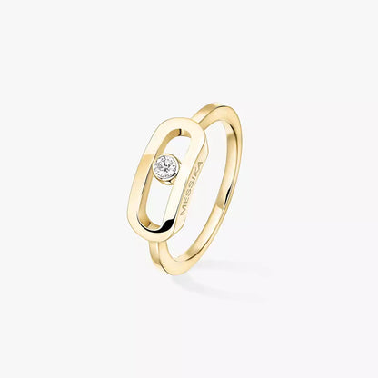 [Okajuri Jewelry]Move Uno Diamond Ring in Gold