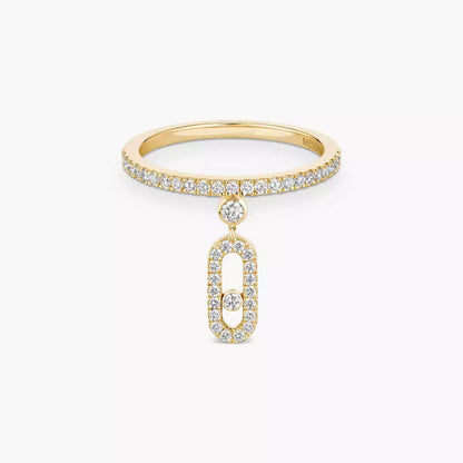 [Okajuri Jewelry]Move Uno Diamond Ring
