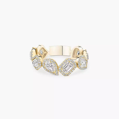 [Okajuri Jewelry]Diamond Wedding Ring My Twin