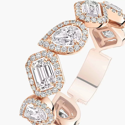 [Okajuri Jewelry]Diamond Wedding Ring My Twin