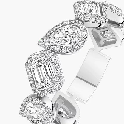 [Okajuri Jewelry]Diamond Wedding Ring My Twin