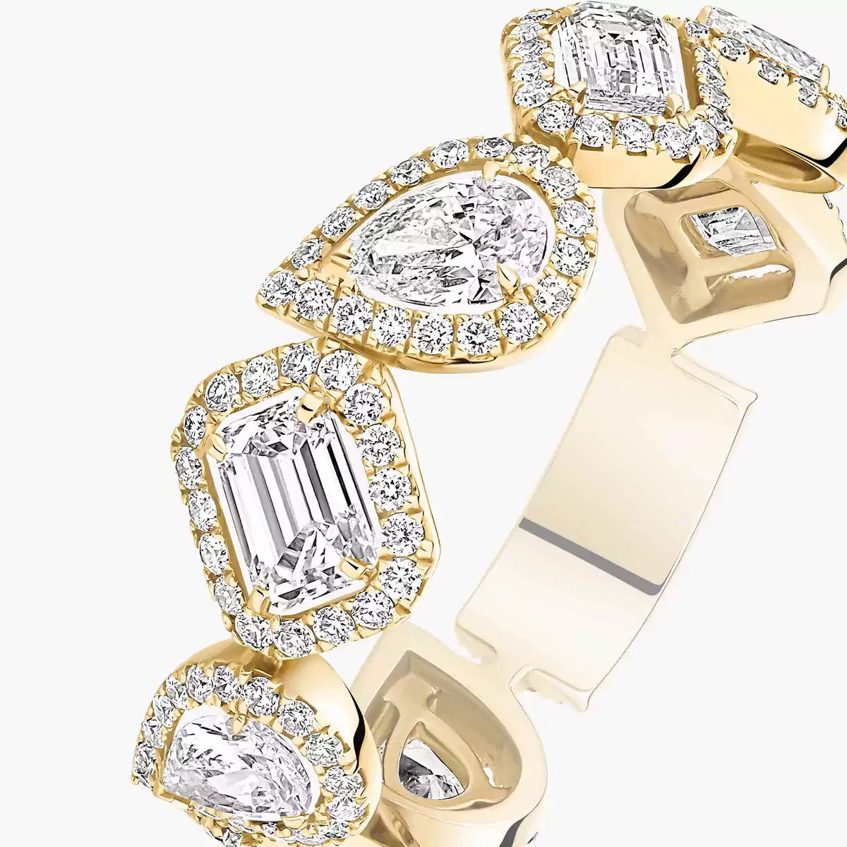 [Okajuri Jewelry]Diamond Wedding Ring My Twin
