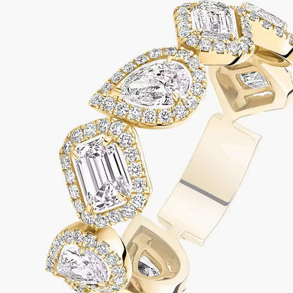 [Okajuri Jewelry]Diamond Wedding Ring My Twin
