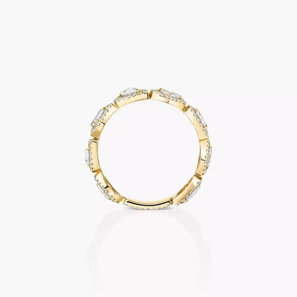 [Okajuri Jewelry]Diamond Wedding Ring My Twin