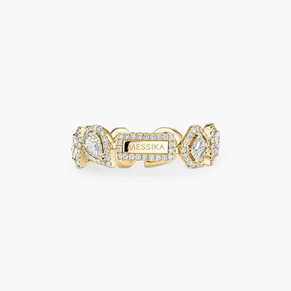[Okajuri Jewelry]Diamond Wedding Ring My Twin