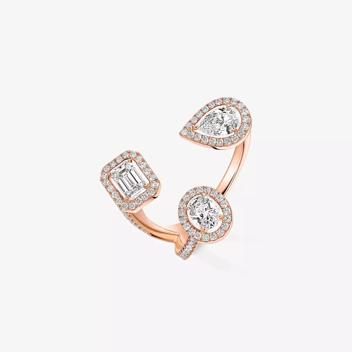 [[Okajuri Jewelry] Diamond Ring 0,25ct My Twin Trilogy