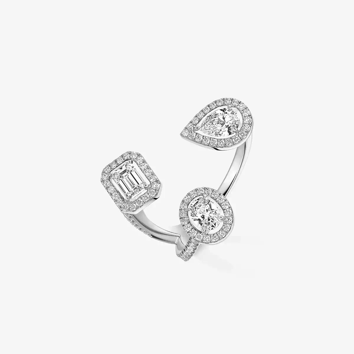 [[Okajuri Jewelry] Diamond Ring 0,25ct My Twin Trilogy
