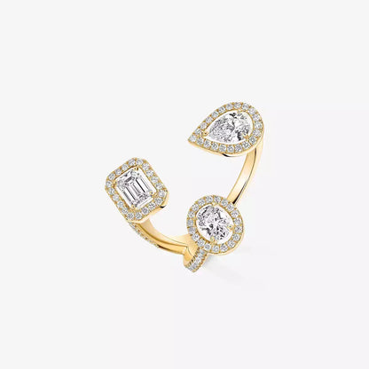 [[Okajuri Jewelry] Diamond Ring 0,25ct My Twin Trilogy