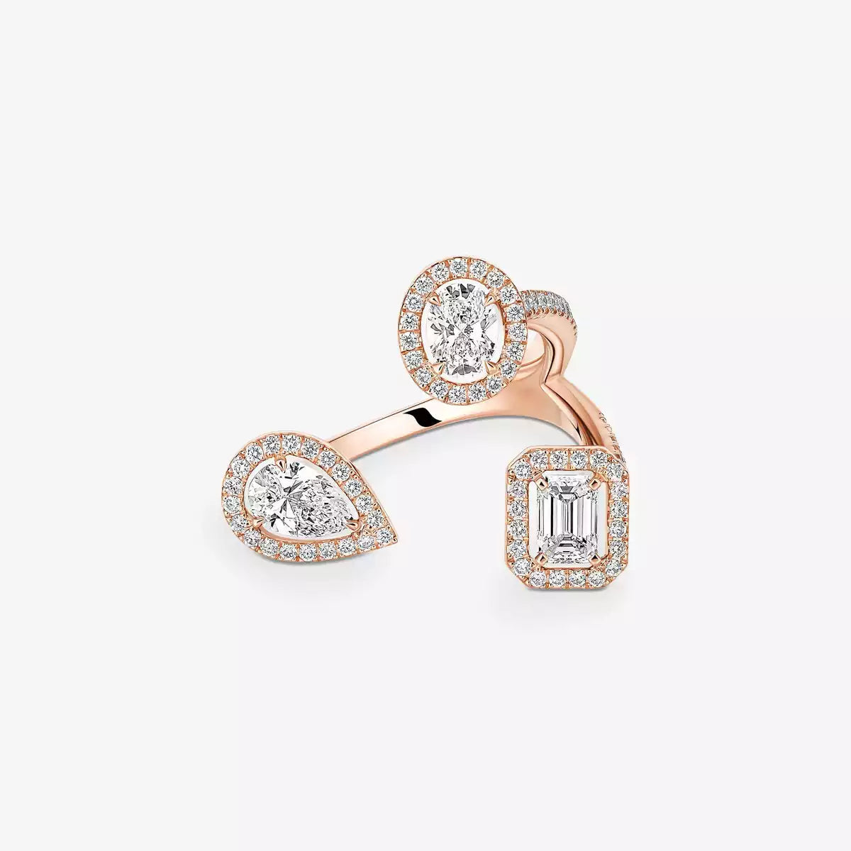 [[Okajuri Jewelry] Diamond Ring 0,25ct My Twin Trilogy
