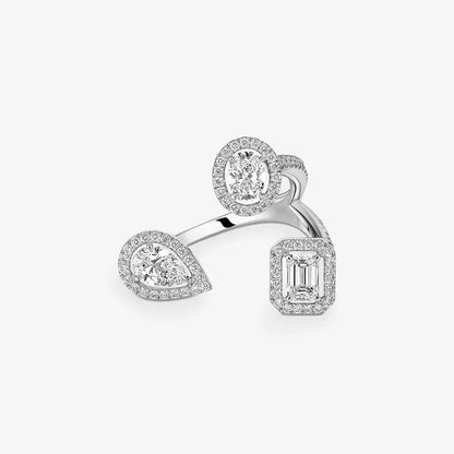 [[Okajuri Jewelry] Diamond Ring 0,25ct My Twin Trilogy