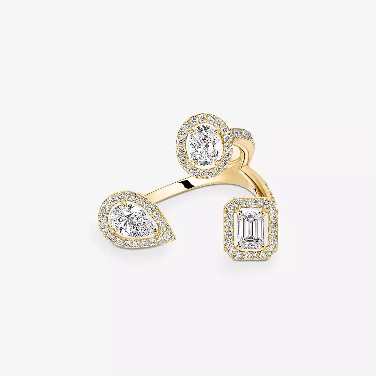 [[Okajuri Jewelry] Diamond Ring 0,25ct My Twin Trilogy