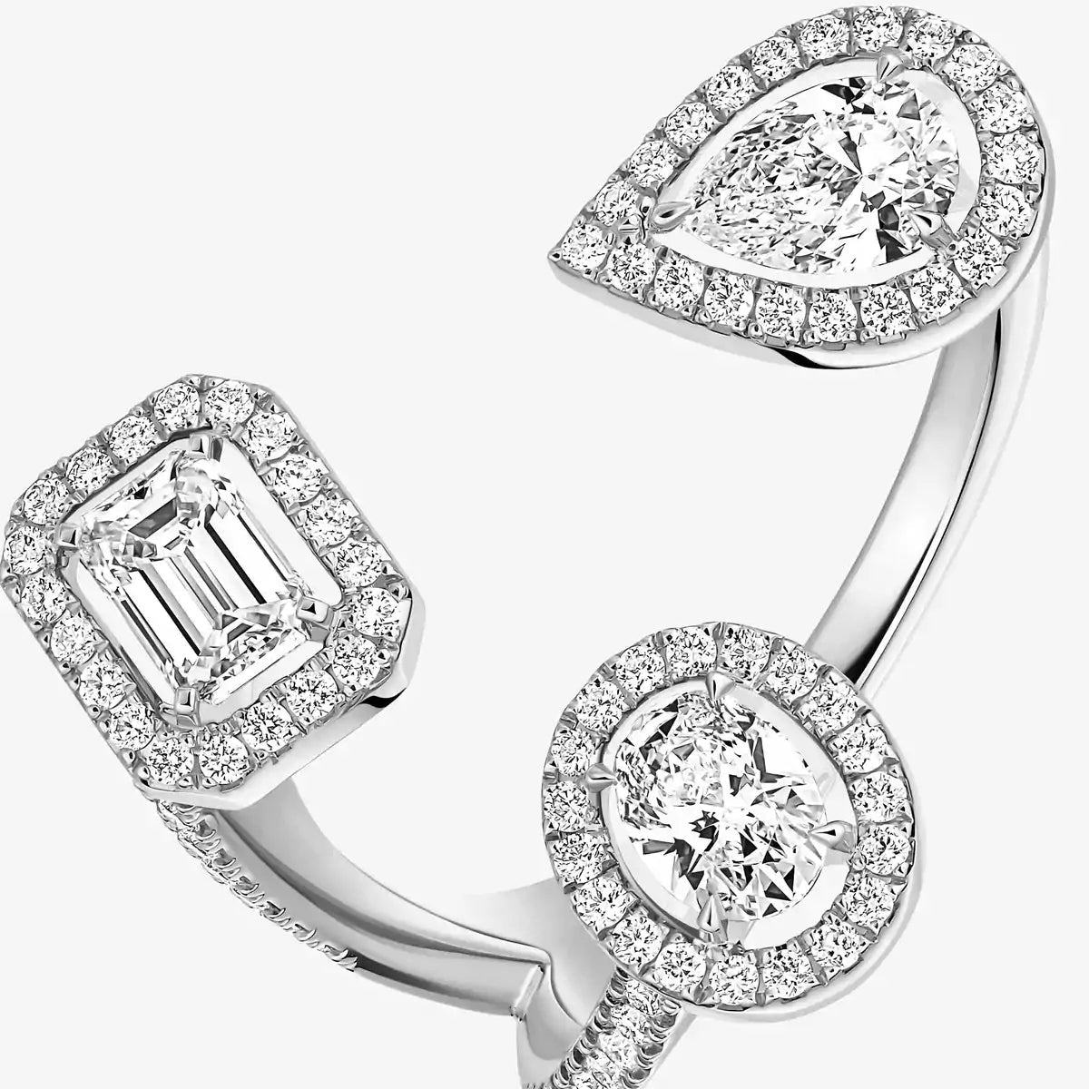 [[Okajuri Jewelry] Diamond Ring 0,25ct My Twin Trilogy