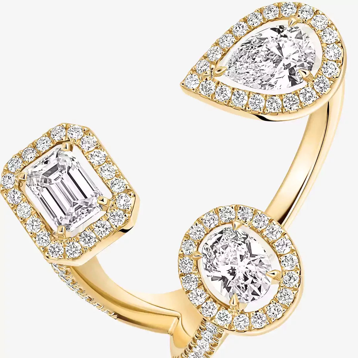 [[Okajuri Jewelry] Diamond Ring 0,25ct My Twin Trilogy