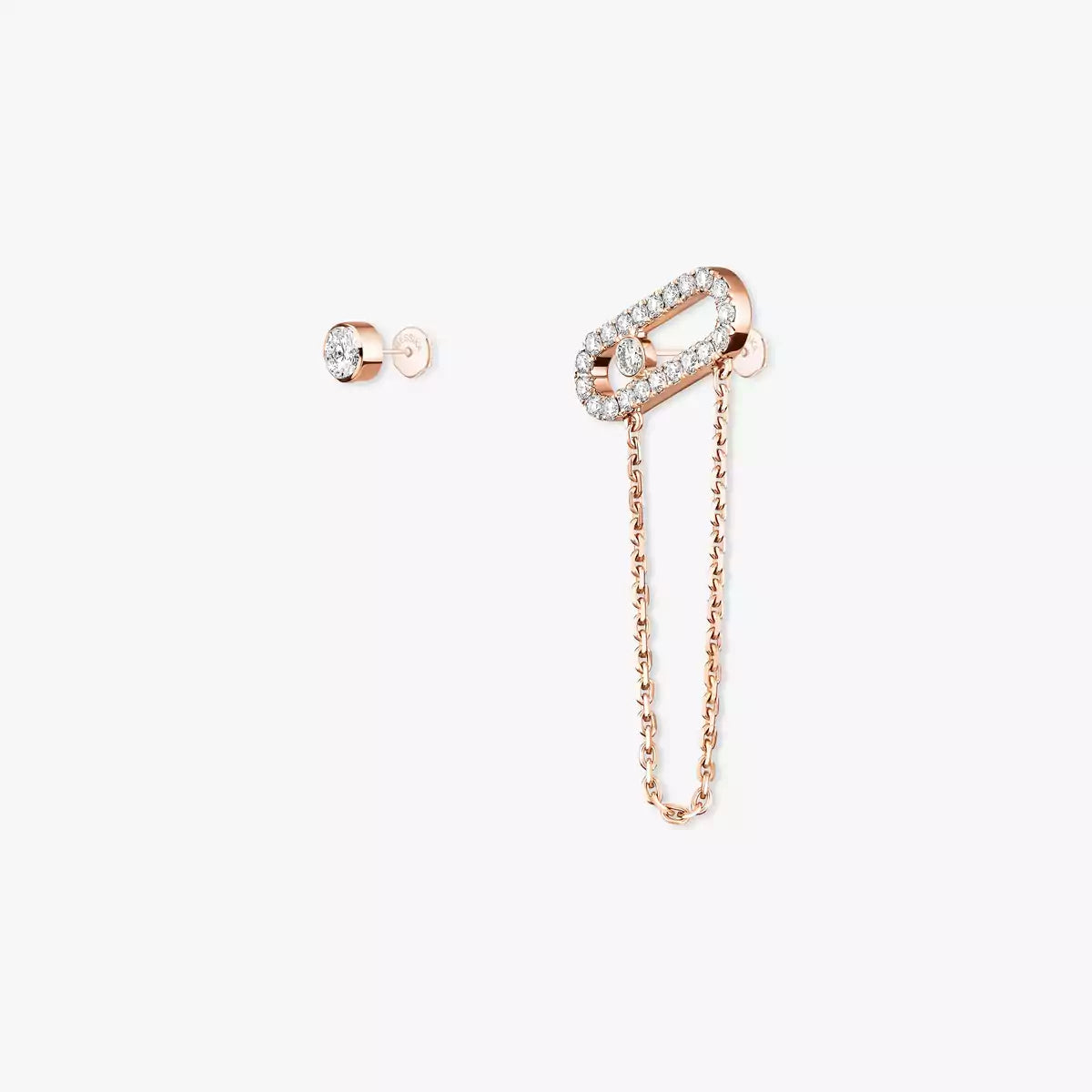 [Okajuri Jewelry]Move Uno Diamond Earrings