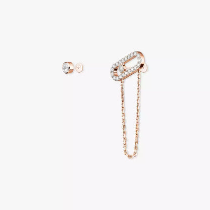 [Okajuri Jewelry]Move Uno Diamond Earrings