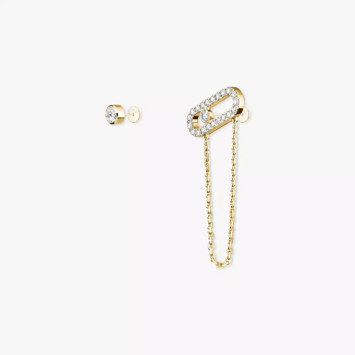 [Okajuri Jewelry]Move Uno Diamond Earrings
