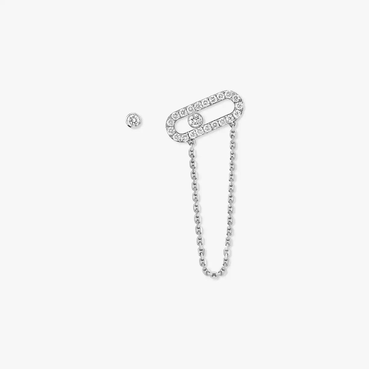 [Okajuri Jewelry]Move Uno Diamond Earrings