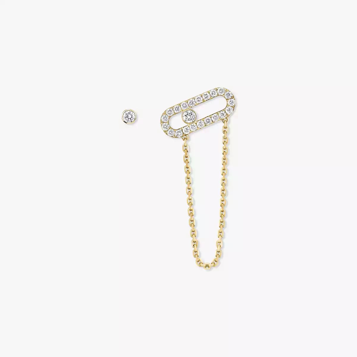 [Okajuri Jewelry]Move Uno Diamond Earrings