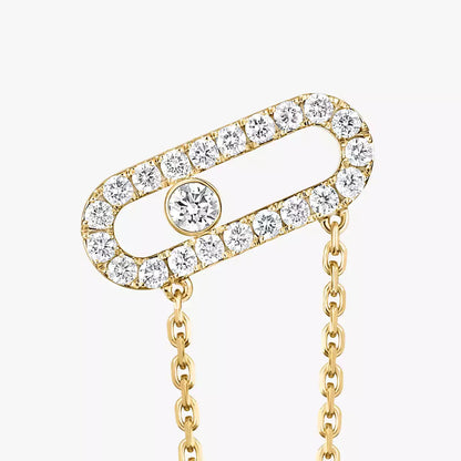 [Okajuri Jewelry]Move Uno Diamond Earrings