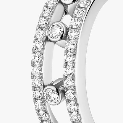 [Okajuri Jewelry]Diamond Pave_ Hoop Earrings Move