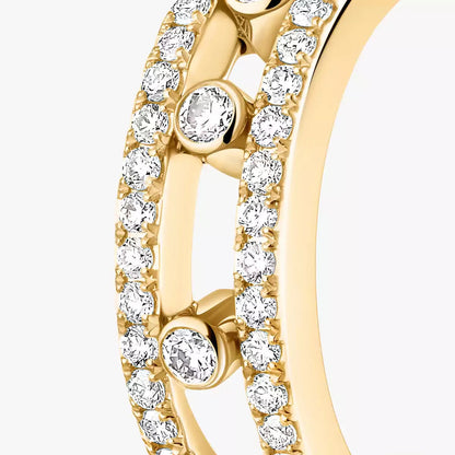 [Okajuri Jewelry]Diamond Pave_ Hoop Earrings Move