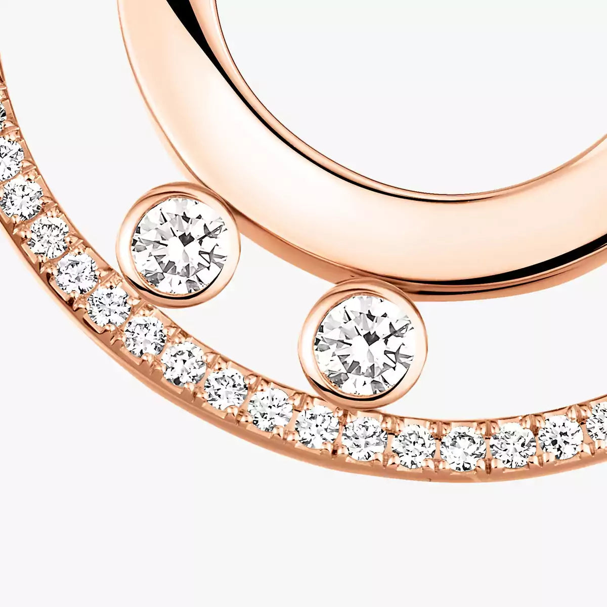 [Okajuri Jewelry]Move Romane Small Diamond Hoop Earrings