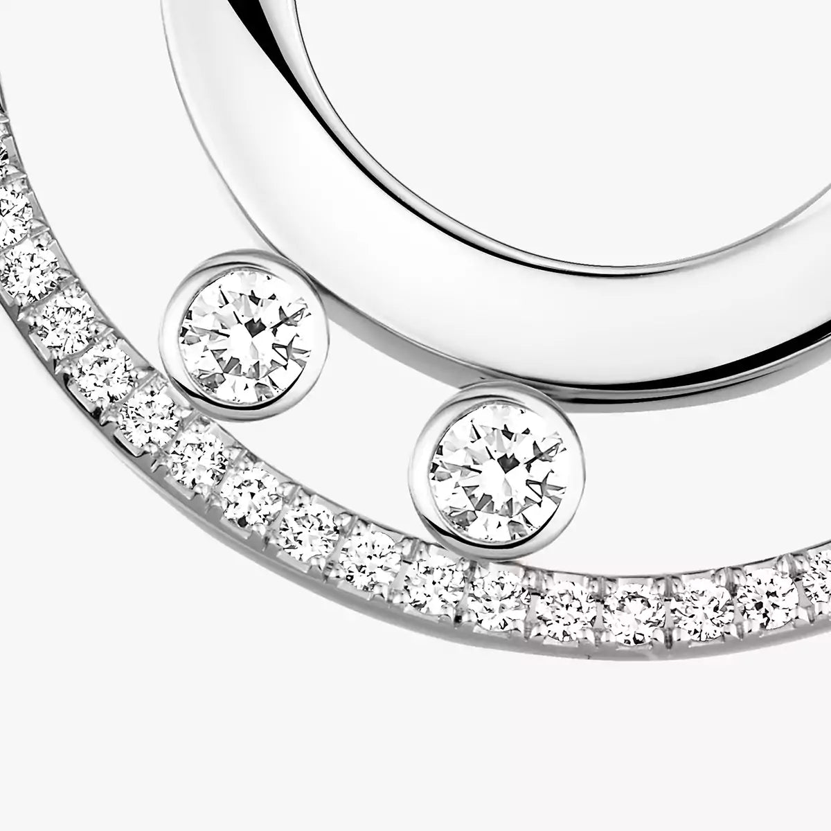 [Okajuri Jewelry]Move Romane Small Diamond Hoop Earrings