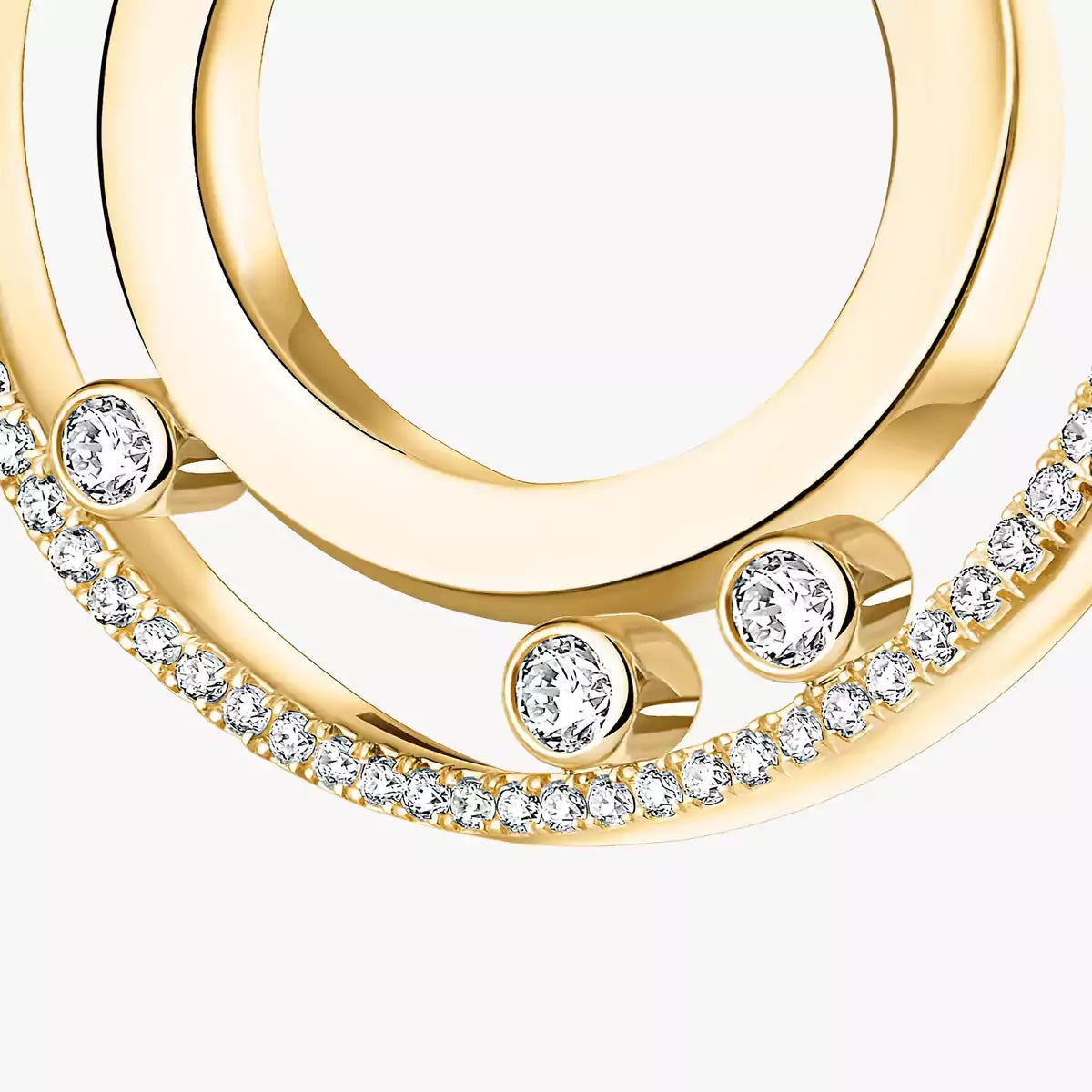[Okajuri Jewelry]Move Romane Small Diamond Hoop Earrings