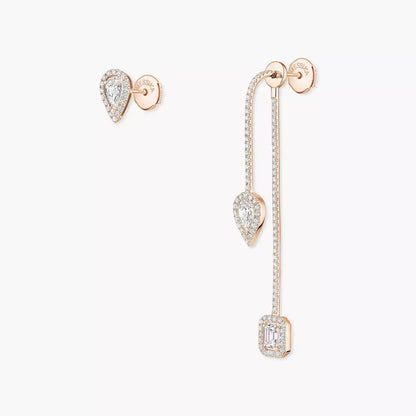[Okajuri Jewelry]Diamond Drop Earrings My Twin