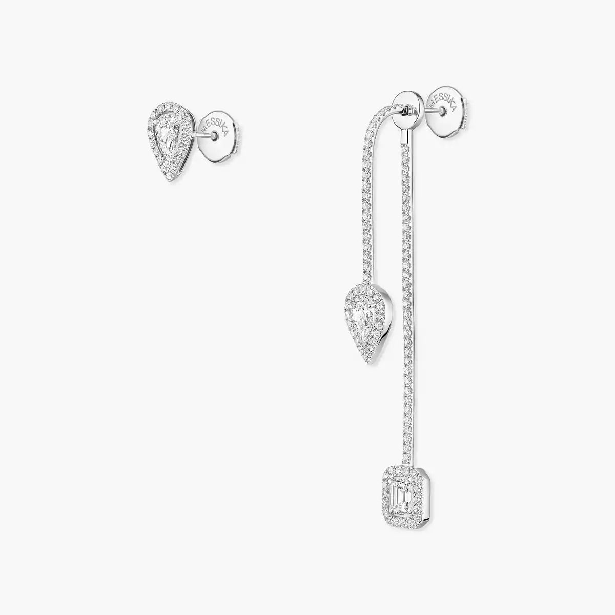 [Okajuri Jewelry]Diamond Drop Earrings My Twin