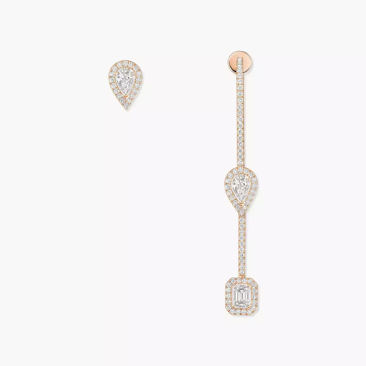 [Okajuri Jewelry]Diamond Drop Earrings My Twin