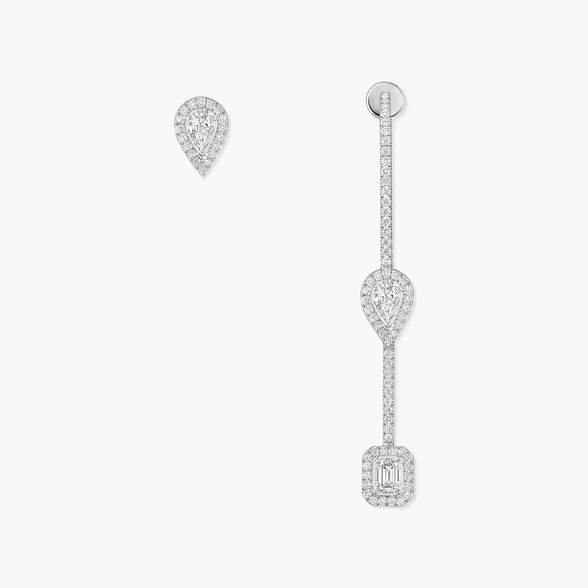 [Okajuri Jewelry]Diamond Drop Earrings My Twin