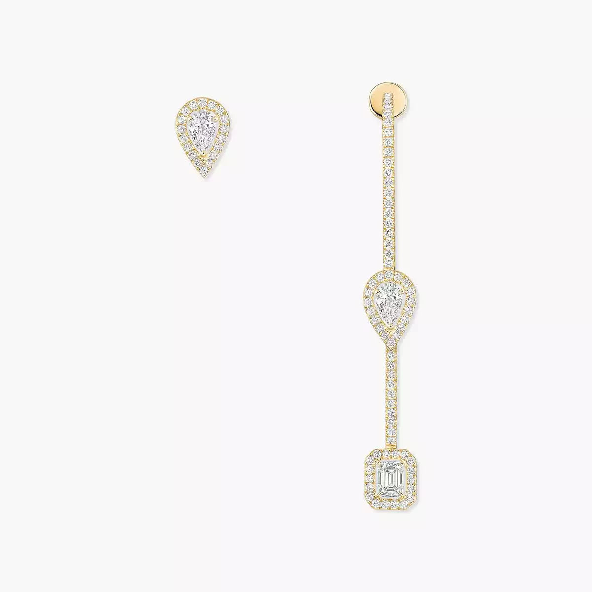 [Okajuri Jewelry]Diamond Drop Earrings My Twin