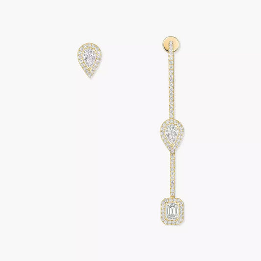 [Okajuri Jewelry]Diamond Drop Earrings My Twin