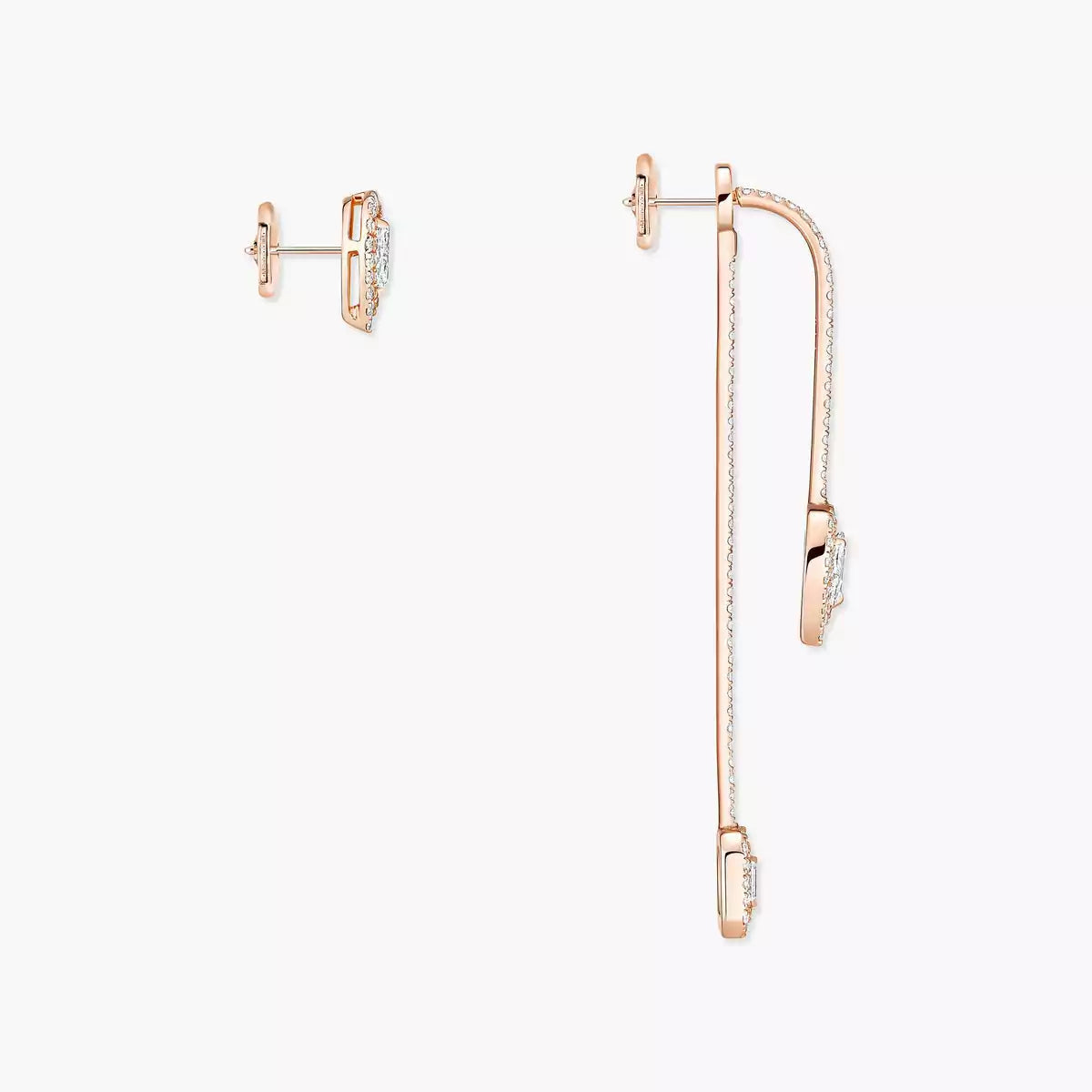 [Okajuri Jewelry]Diamond Drop Earrings My Twin