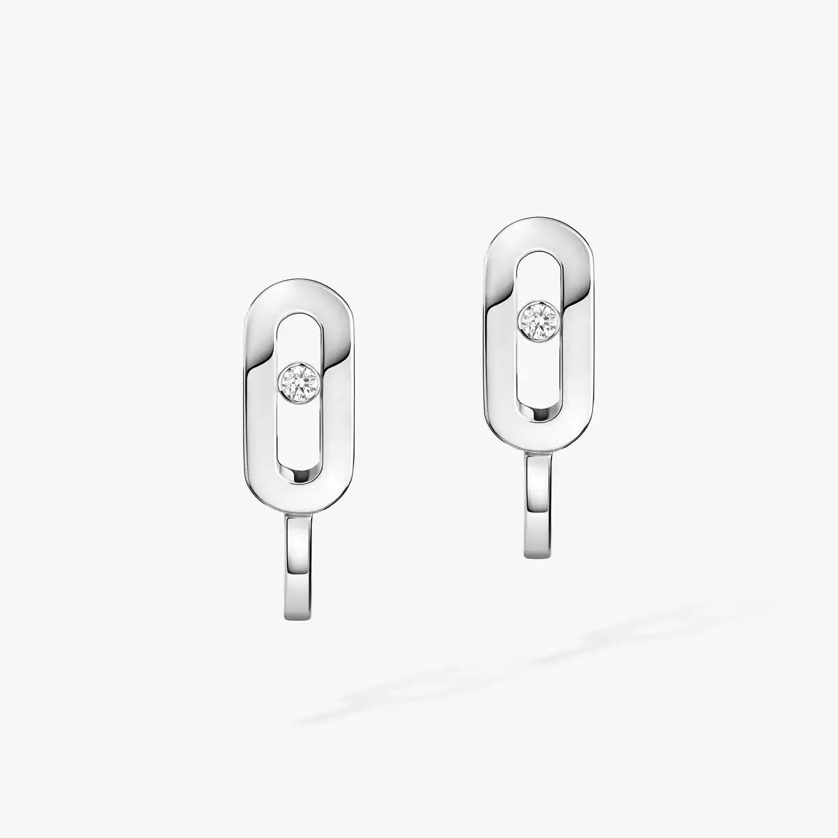 [Okajuri Jewelry]Diamond Mini Hoop Earrings Move Classique