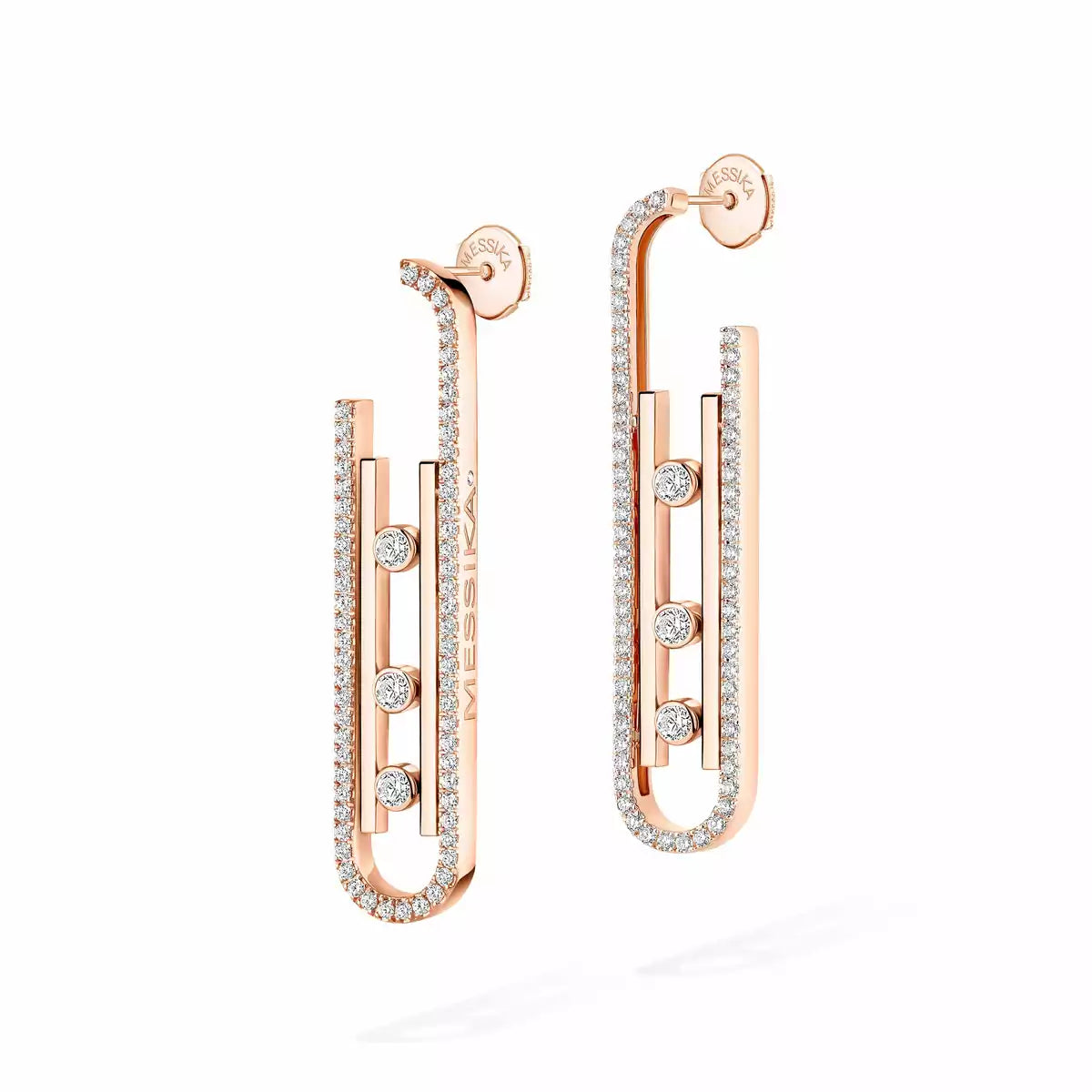 [Okajuri Jewelry]Diamond Pendant Earrings Move 10Th