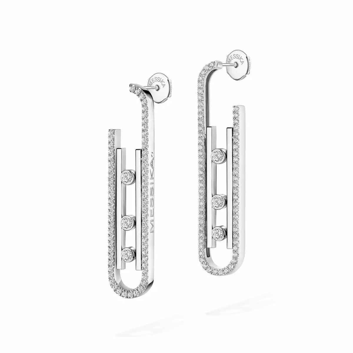 [Okajuri Jewelry]Diamond Pendant Earrings Move 10Th