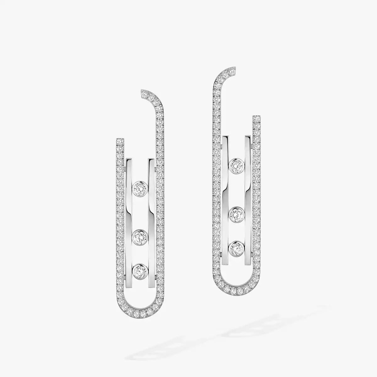 [Okajuri Jewelry]Diamond Pendant Earrings Move 10Th