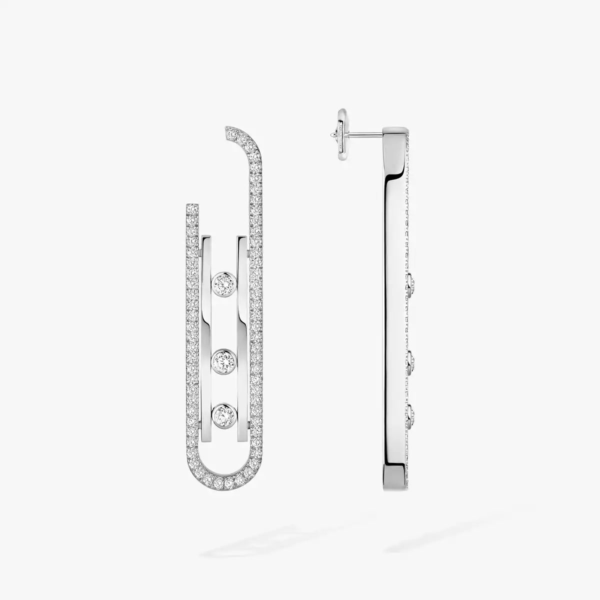 [Okajuri Jewelry]Diamond Pendant Earrings Move 10Th