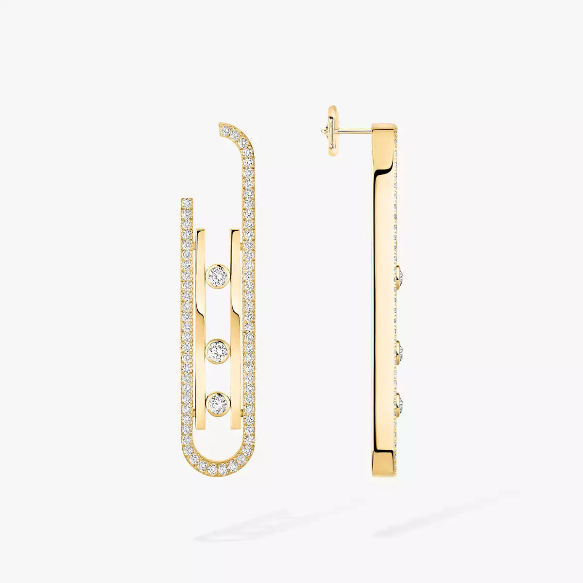 [Okajuri Jewelry]Diamond Pendant Earrings Move 10Th