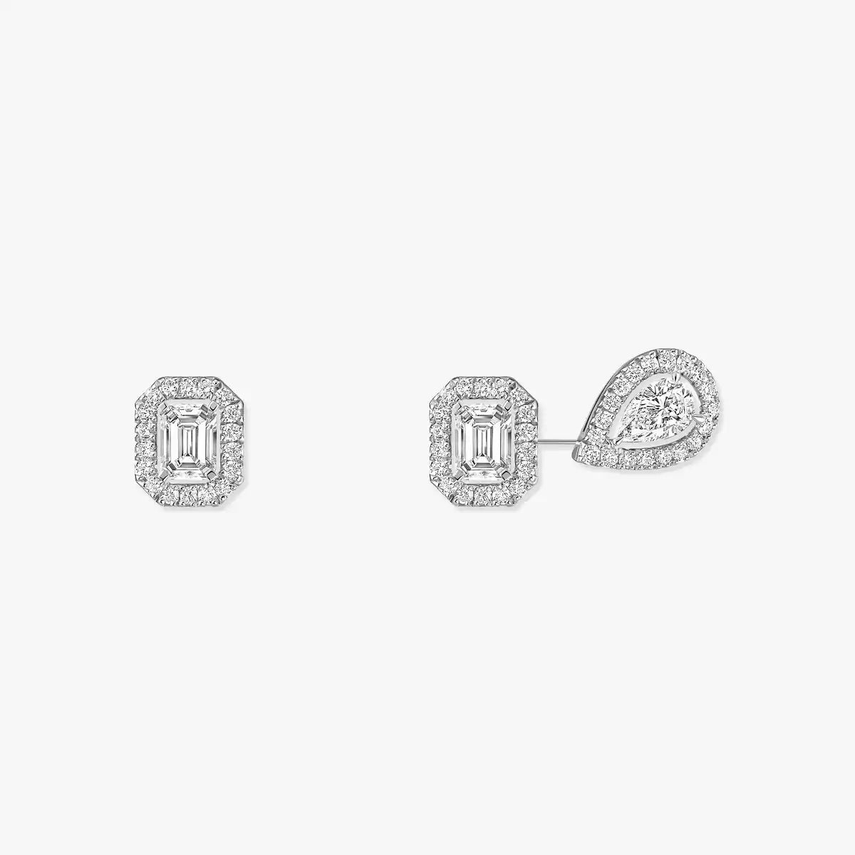 [Okajuri Jewelry]Diamond Earrings 0,10ct My Twin 1+2