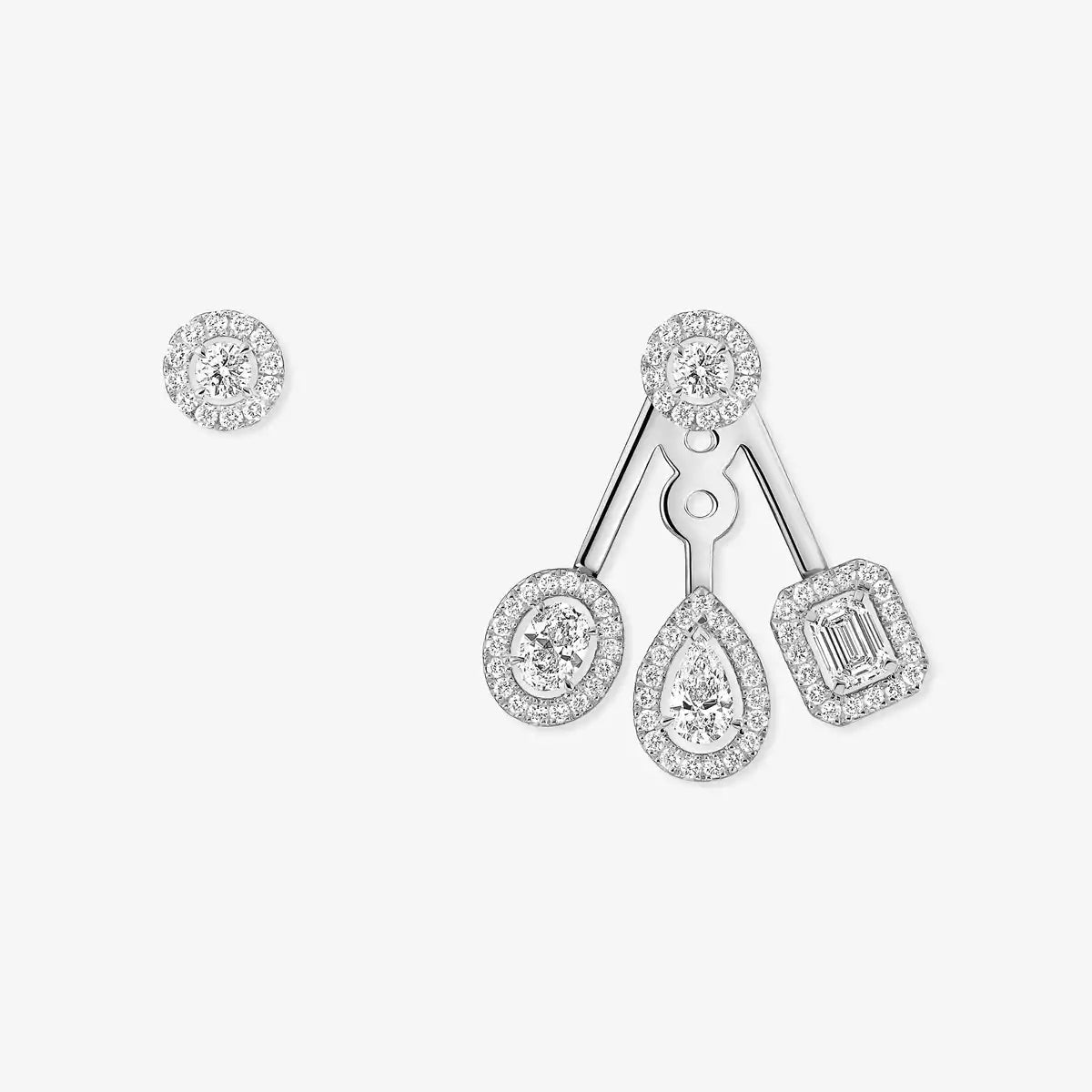[Okajuri Jewelry] My Twin Trio  Diamond Earrings