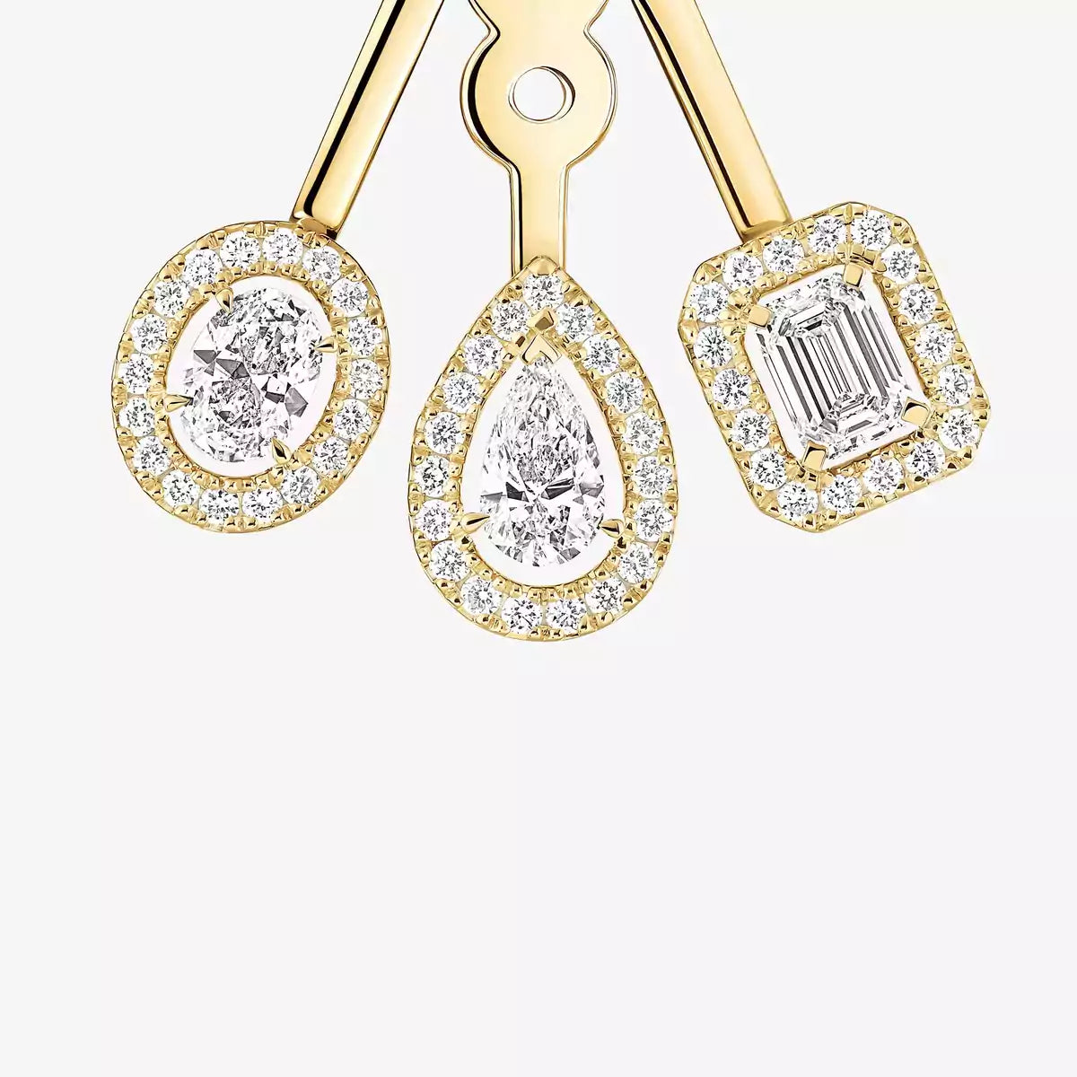 [Okajuri Jewelry] My Twin Trio  Diamond Earrings