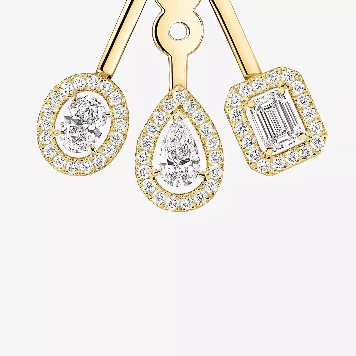 [Okajuri Jewelry] My Twin Trio  Diamond Earrings