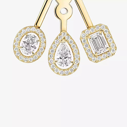 [Okajuri Jewelry] My Twin Trio  Diamond Earrings