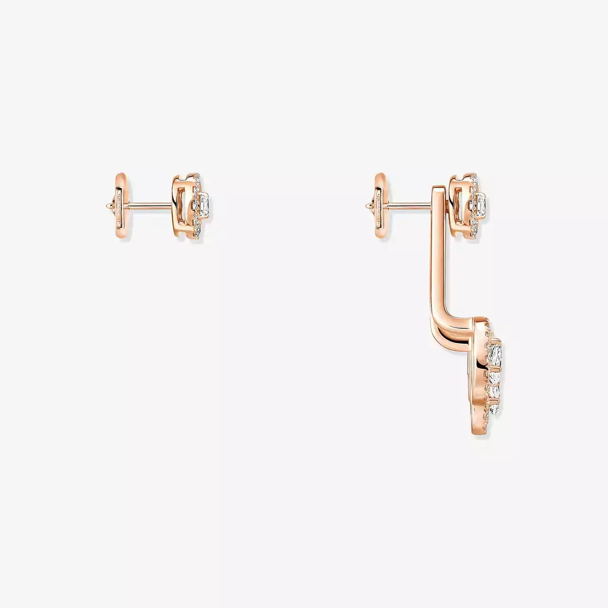[Okajuri Jewelry] My Twin Trio  Diamond Earrings