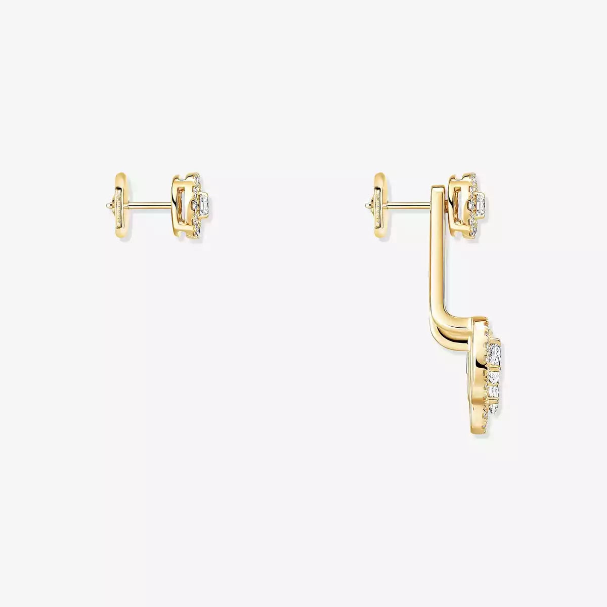 [Okajuri Jewelry] My Twin Trio  Diamond Earrings